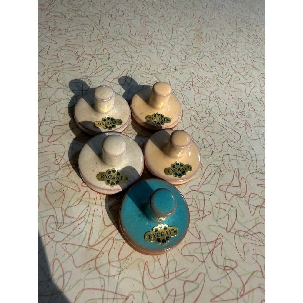 Set of 5 Terracotta 2 inch Rycraft Cookie Presses